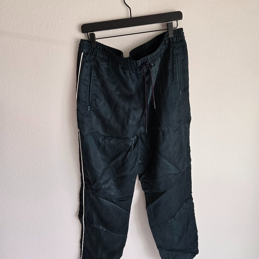 Green Silk Track Pants from Scotch and Soda